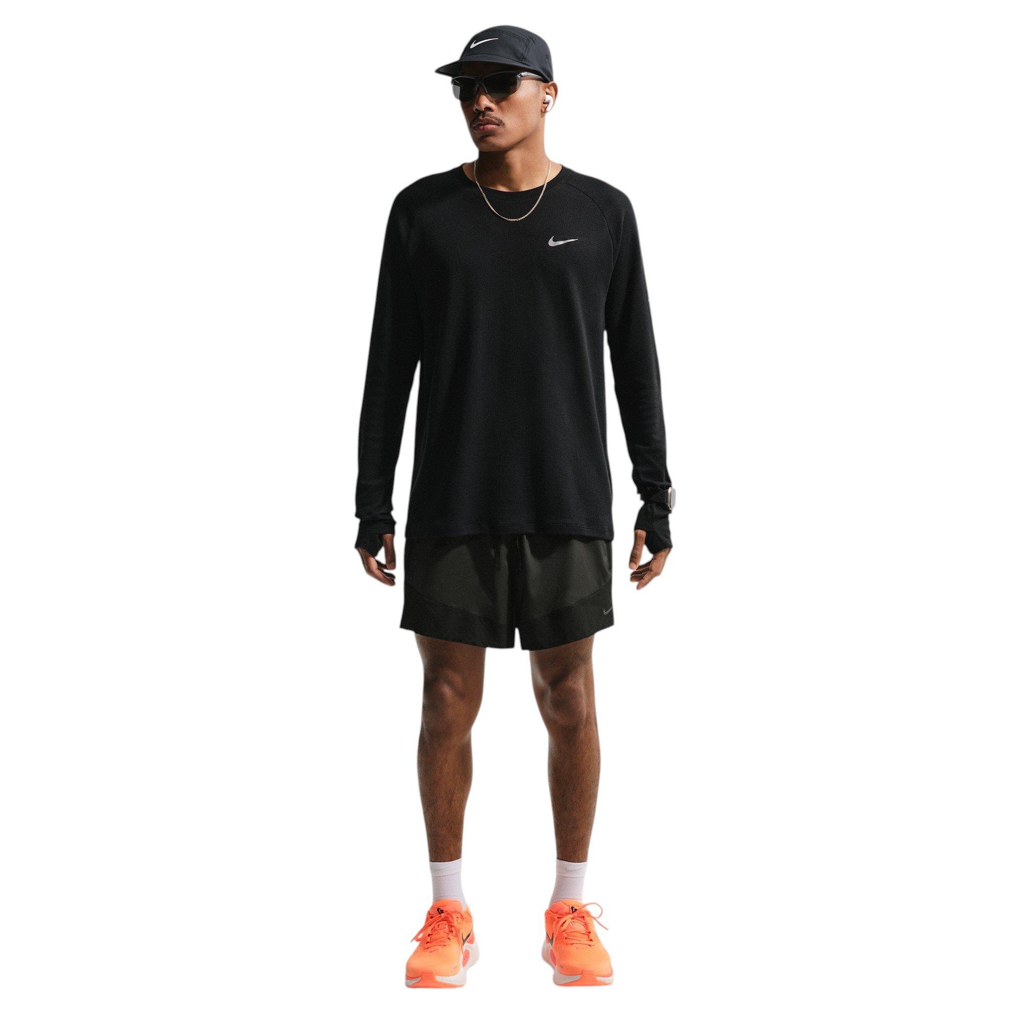 Nike Men's Stride Plus Dri-FIT 5" Brief-Lined Running Shorts - Black - BLACK